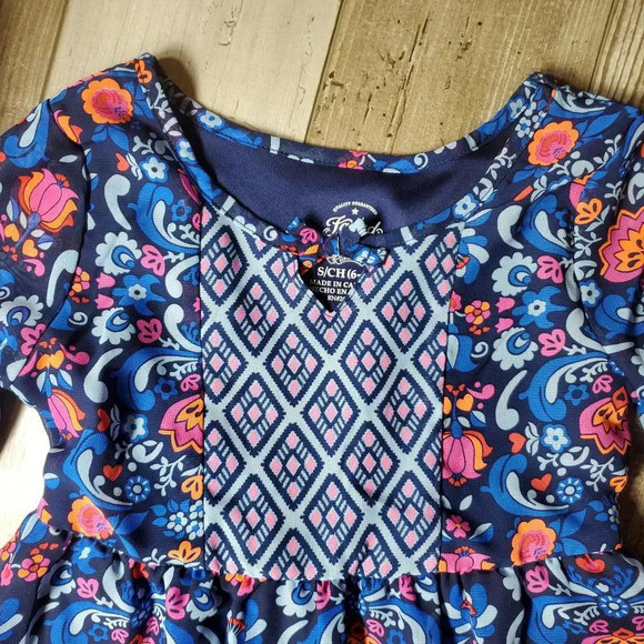 Faded Glory Fg Fashion Boho Hi-Low Dress Girl's Small (6-6X) - Picture 6 of 11